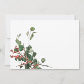 水エレガント色フローラ休日 シーズンカード (裏面)