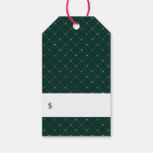 水エレガント色フローラ価格ラベル ギフトタグ (裏面)