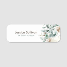 水エレガント色フローラ名タグ