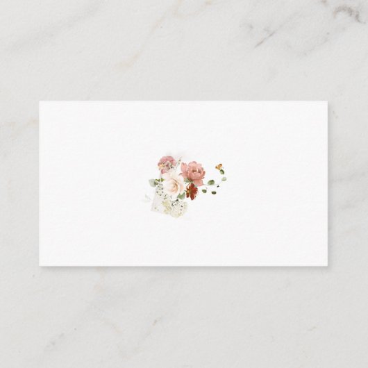 水エレガント色フローラ園 エンクロージャーカード (裏面)