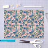 水エレガント色フローラ庭園の結婚式 薄葉紙 (クラフト)