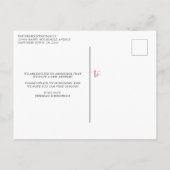 水エレガント色フローラ引っ越しましたの新しい住所 案内ポストカード (裏面)