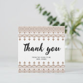 水エレガント色フローラ感謝していブライダルシャワー カード (スタンド正面)