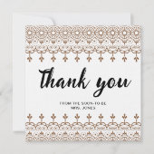 水エレガント色フローラ感謝していブライダルシャワー カード (正面)