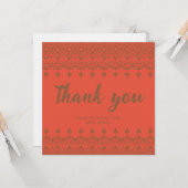 水エレガント色フローラ感謝していブライダルシャワー カード (正面/裏面インサイチュ)