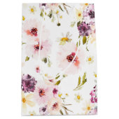 水エレガント色フローラ抱き枕 ミディアムペーパーバッグ (正面)