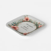 水エレガント色フローラ枠 ペーパープレート (傾斜あり)