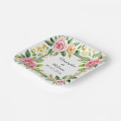 水エレガント色フローラ枠 ペーパープレート (傾斜あり)