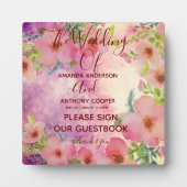 水エレガント色フローラ標識情報 フォトプラーク (正面)