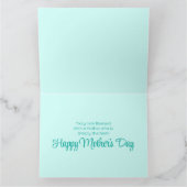 水エレガント色フローラ母の日 カード (内部)