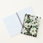 水エレガント色フローラ白黒 ノートブック (内部)