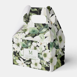 水エレガント色フローラ白黒 フェイバーボックス