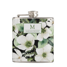 水エレガント色フローラ白黒