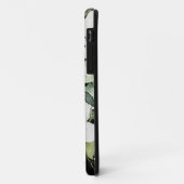 水エレガント色フローラ白黒 Case-Mate iPhoneケース (裏面/左)