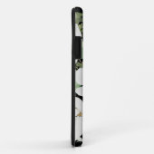 水エレガント色フローラ白黒 Case-Mate iPhoneケース (裏面/右)