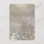 水エレガント色フローラ秋 エンクロージャーカード (正面)