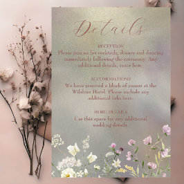 水エレガント色フローラ秋 エンクロージャーカード