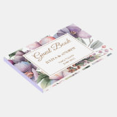 水エレガント色フローラ結婚のゲストブック ゲストブック (コーナー)