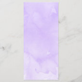 水エレガント色フローラ結婚のメニューカード メニュー (裏面)