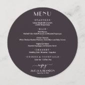水エレガント色フローラ結婚丸 メニュー (正面)