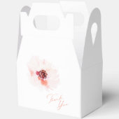 水エレガント色フローラ結婚式の引き出物ボックス フェイバーボックス (見開き)