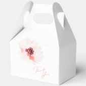 水エレガント色フローラ結婚式の引き出物ボックス フェイバーボックス (裏面)