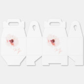 水エレガント色フローラ結婚式の引き出物ボックス フェイバーボックス (見開き)