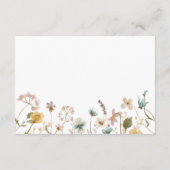 水エレガント色フローラ結婚詳細 エンクロージャーカード (裏面)