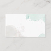 水エレガント色フローラ結婚詳細 エンクロージャーカード (裏面)