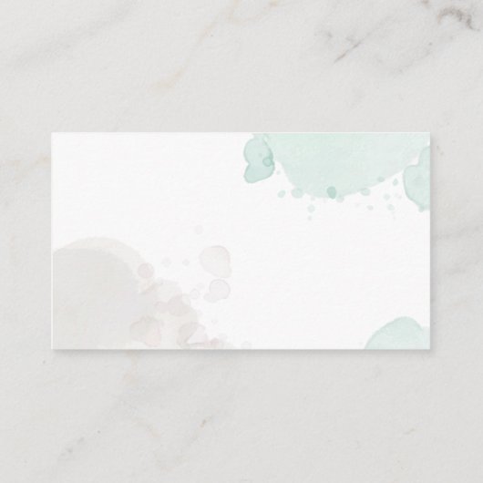 水エレガント色フローラ結婚詳細 エンクロージャーカード (裏面)