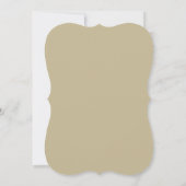 水エレガント色フローラ緑ブライダルシャワー 招待状 (裏面)