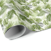 水エレガント色フローラ装飾模様 ラッピングペーパー (ロールコーナー)