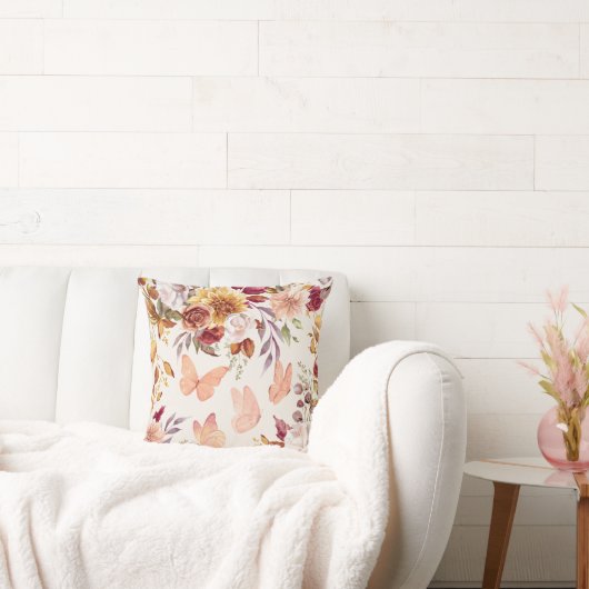 水エレガント色フローラ装飾用クッション クッション (ソファ)