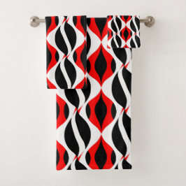 水エレガント色フローラ装飾的な目引き バスタオルセット