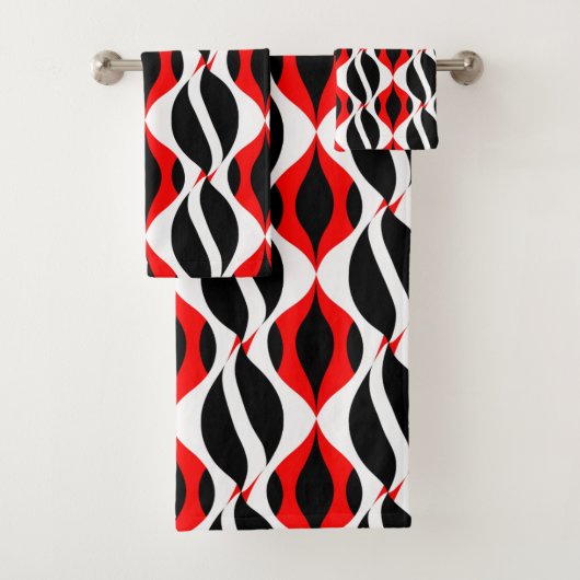 水エレガント色フローラ装飾的な目引き バスタオルセット (インサイチュ)