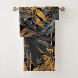 水エレガント色フローラ装飾的な目引き バスタオルセット