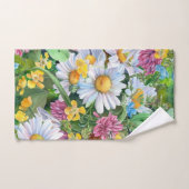 水エレガント色フローラ装飾的な目引き バスタオルセット (ハンドタオル)