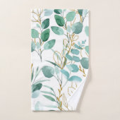 水エレガント色フローラ装飾的な目引き バスタオルセット (ハンドタオル)