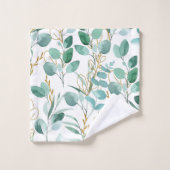 水エレガント色フローラ装飾的な目引き バスタオルセット (ウォッシュタオル)