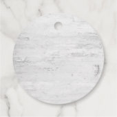 水エレガント色フローラ赤ちゃんシャワー フェイバータグ (裏面)