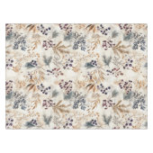 水エレガント色フローラ赤、金ゴールド、緑、紫 テーブルクロス (正面(横))