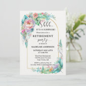 水エレガント色フローラ金ゴールド廃棄 招待状 (スタンド正面)