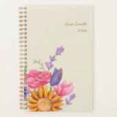 水エレガント色フローラ プランナー手帳 (正面)