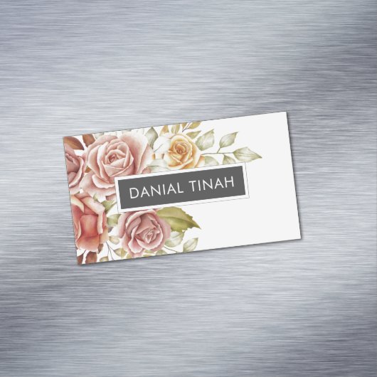 水エレガント色フローラ マグネット名刺 (インサイチュ)