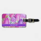 水エレガント色フローラ ラゲッジタグ (正面横)