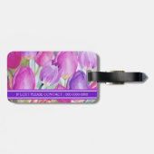 水エレガント色フローラ ラゲッジタグ (裏面横)