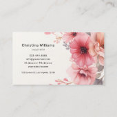 水エレガント色フローラ 名刺 (裏面)