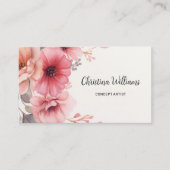 水エレガント色フローラ 名刺 (正面)