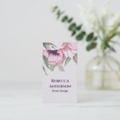 水エレガント色フローラ 名刺 (スタンド正面)