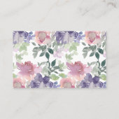 水エレガント色フローラ 名刺 (裏面)